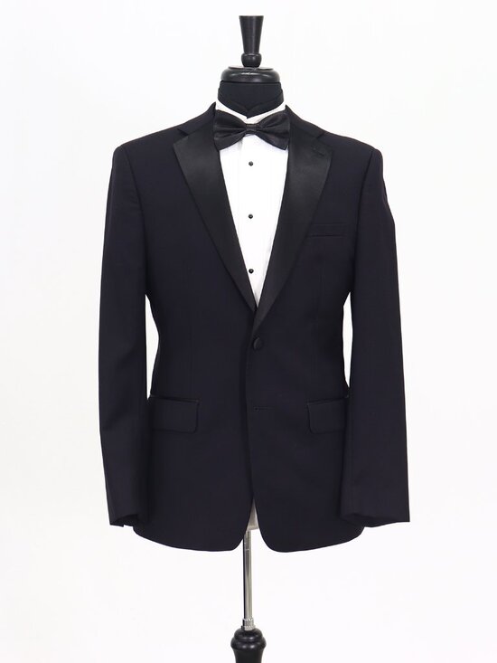 Calvin Klein Other - Calvin Klein 40R Black Blazer Sport Coat Tuxedo Jacket 2-Button Solid Y944